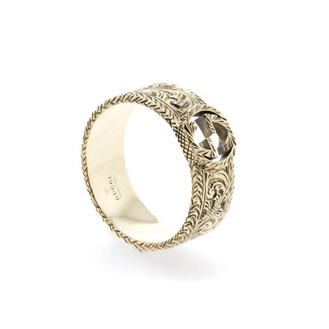 gucci interlocking ring 18k